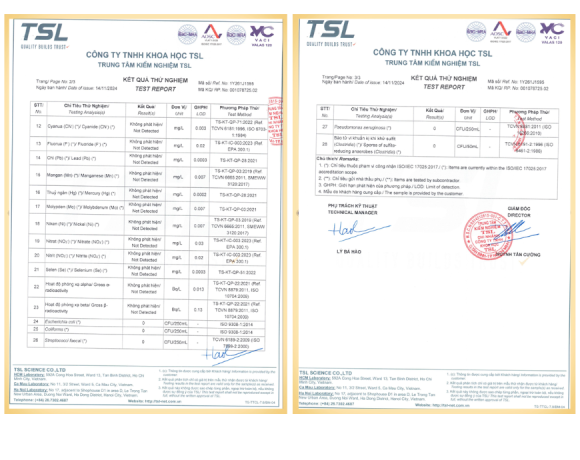                       TRUNG TÂM TSL<BR>
KIỂM CHỨNG                    
